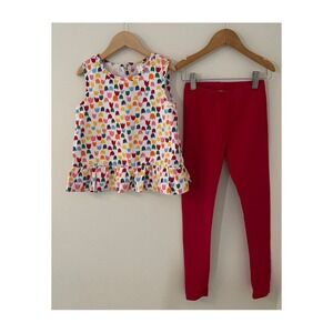 Hanna Andersson Floral Top and Leggings